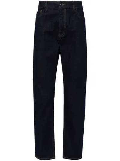 Pal Zileri Dark Washed Jeans In 蓝色