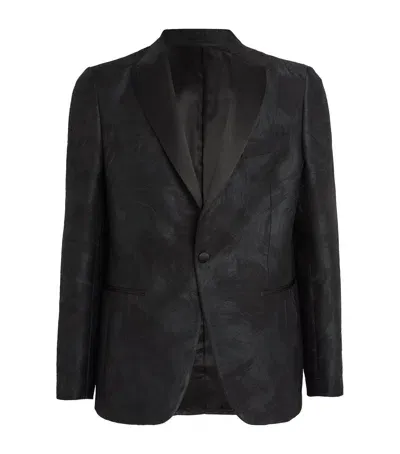 Pal Zileri Feather-effect Eve Suit Jacket In Green