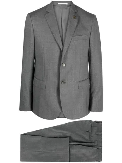 Pal Zileri Single-breasted Wool Suit In Grey