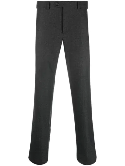 Pal Zileri Slim-cut Wool Trousers In Grey