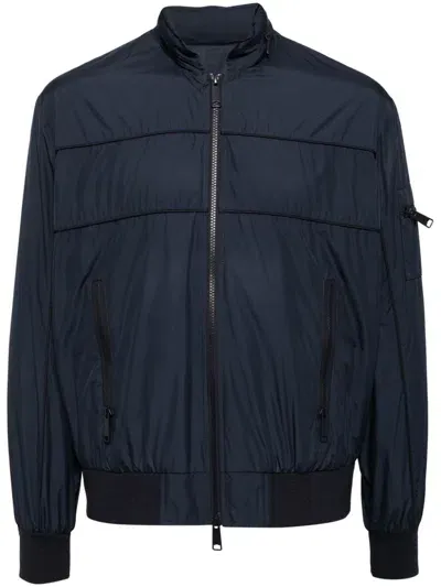 Pal Zileri Zip-fastening Bomber Jacket In Blue