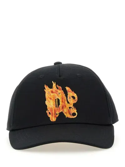 Palm Angels Baseball Cap In Black