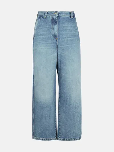 Palm Angels 'bear' Blue Cotton Jeans