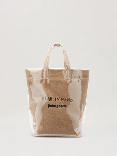 Palm Angels Bear In Mind Tote Bag In Brown