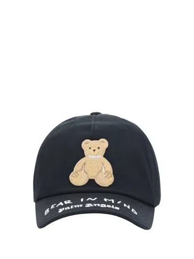 Palm Angels Bear Patch Baseball Cap In Black