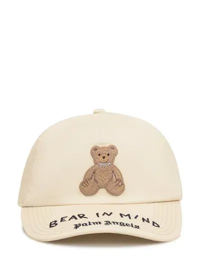 Palm Angels Bear Patch Baseball Cap In White