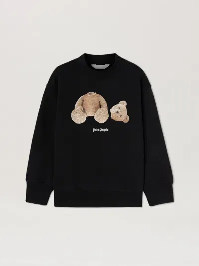 Palm Angels Bear Sweatshirt In Black