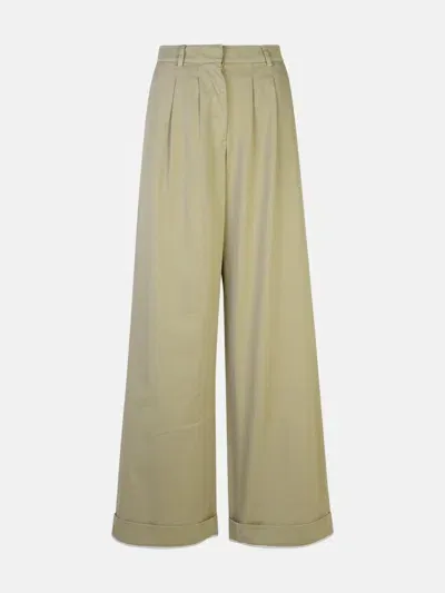 Palm Angels Beige Cotton Pants