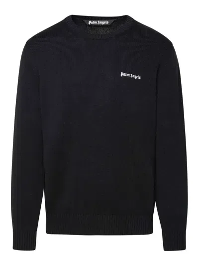 Palm Angels Black Cotton Sweater