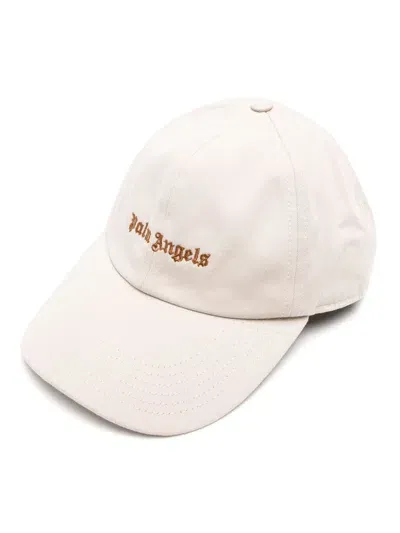 Palm Angels Classic Logo Cap In Grey