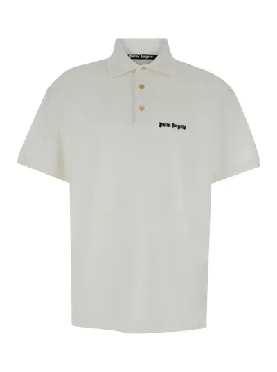 Palm Angels Classic Logo Polo Off White Black