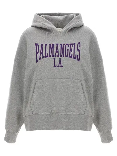 Palm Angels College Classic Hoodie In Gray