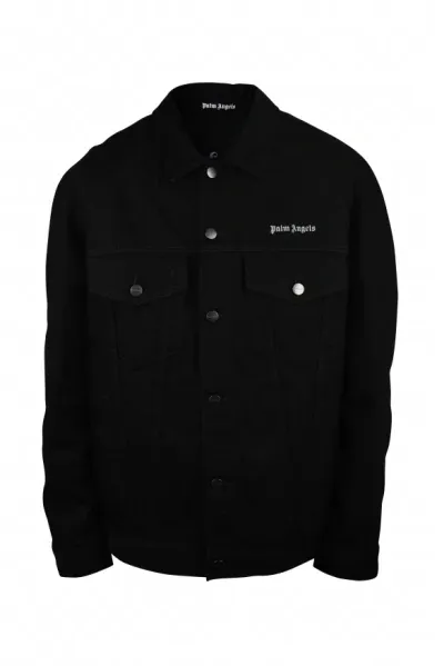 Palm Angels Denim Jacket In Black