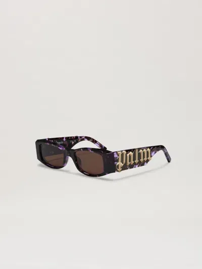 Palm Angels Eyewear Angel Sunglasses In Morado