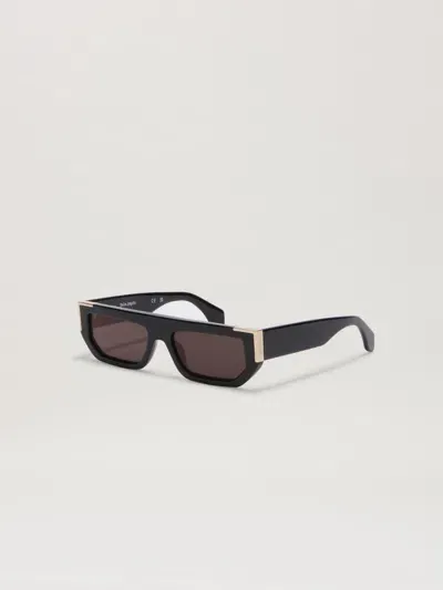 Palm Angels Eyewear Golden Sunglasses In Black