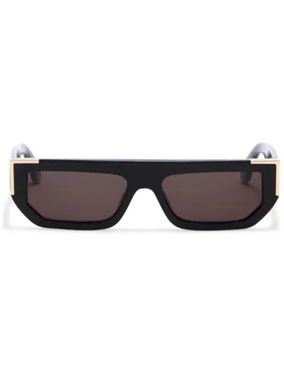 Palm Angels Eyewear Golden Sonnenbrille In Schwarz