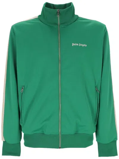 Palm Angels Jackets In Green Off