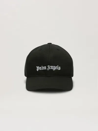 Palm Angels Kids' Gorra Con Logo Bordado In Black