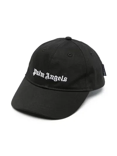 Palm Angels Logo Baseball Cap In Black