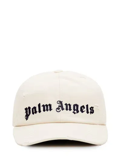 Palm Angels Logo Cap In White