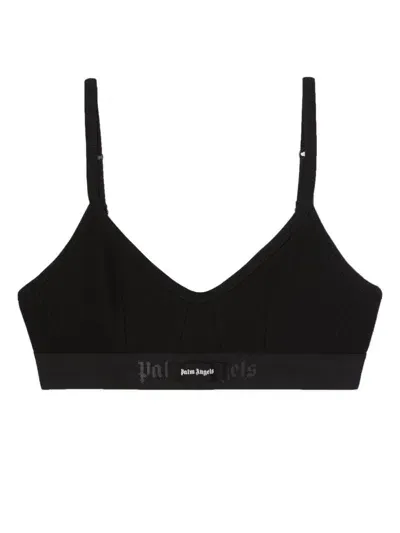 Palm Angels Logo Cotton Balconette Bra