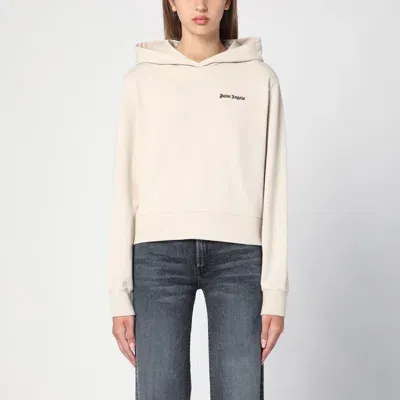 Palm Angels Logo Hoodie Light Beige