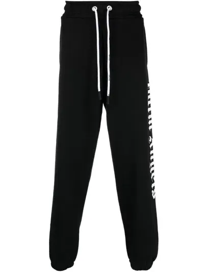 Palm Angels Logo-print Drawstring Sweatpants In Black