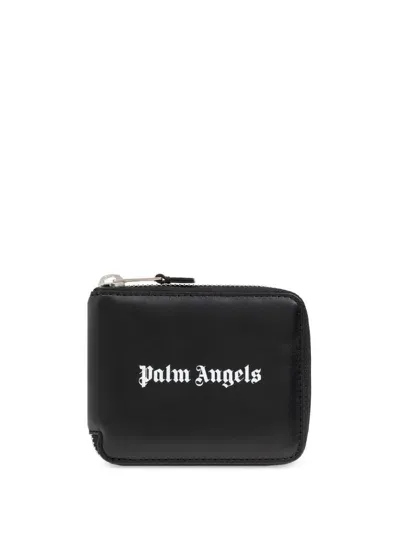 Palm Angels Logo-print Wallet In 黑色