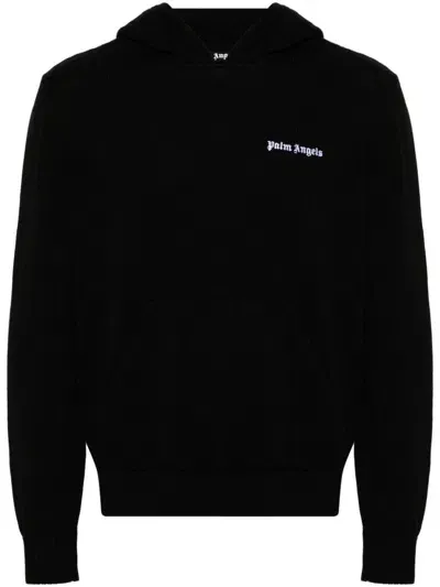 Palm Angels Logo Sweatshirt In Black  