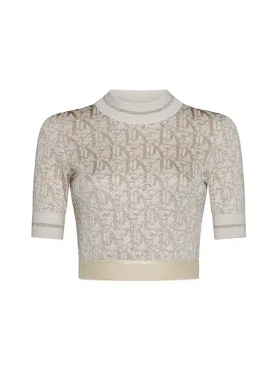 Palm Angels Monogram In Beige