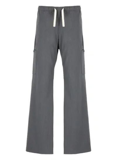 Palm Angels Pantalone Monogram In Grey