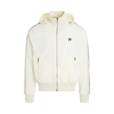 Palm Angels Monogram Nylon Track Jacket In Neutral