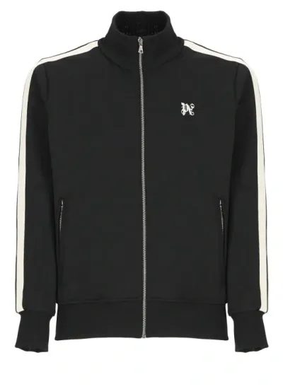 Palm Angels Monogram Sweatshirt In Black