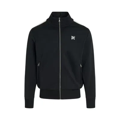 Palm Angels Monogram Track Jacket In Black