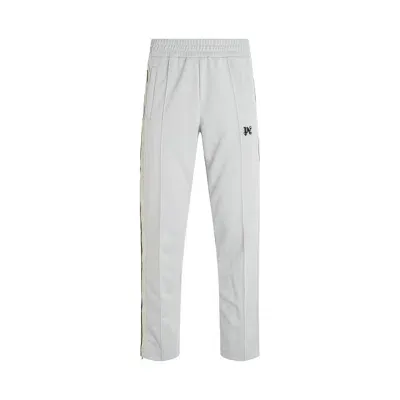 Palm Angels Monogram Track Pants In Light Grey