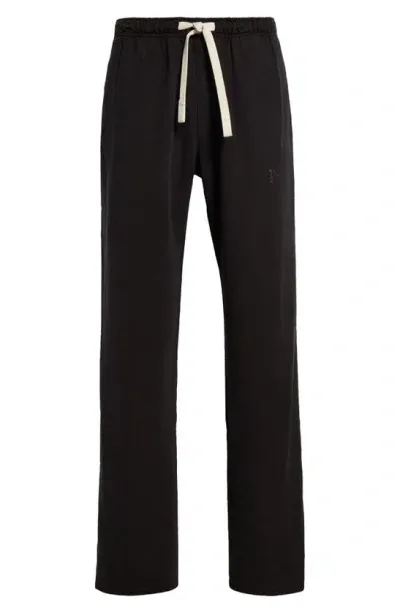 Palm Angels Monogram Travel Pants In Black