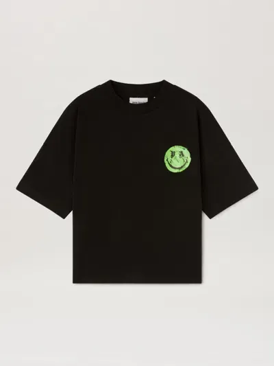 Palm Angels Oversize T-shirt  X Smiley In Black