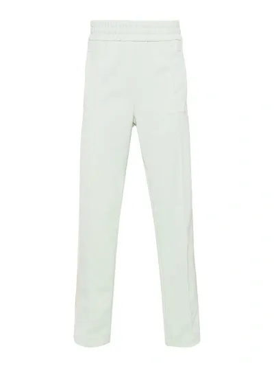 Palm Angels Stripe Detail Trousers In Green