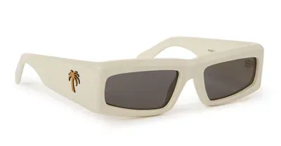 Palm Angels Sunglasses In 0107 White