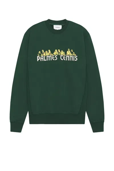 Palmes Entou Crewneck Sweater In Dark Green