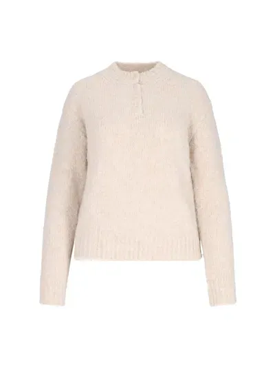 Paloma Wool Logo Intarsia Sweater In Beige