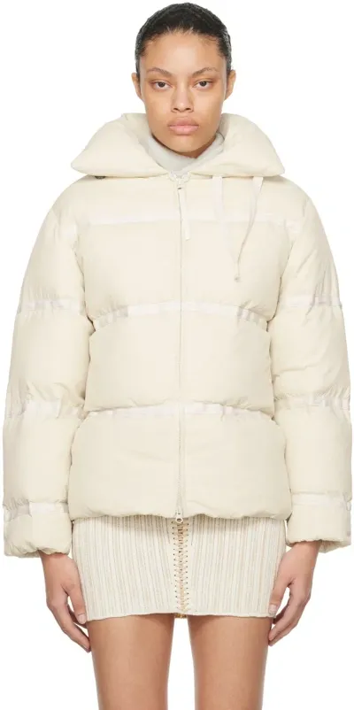 Paloma Wool Off-white Lilian Down Jacket In C/142 Light Beige