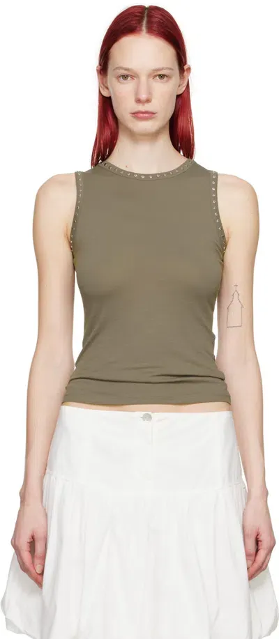 Paloma Wool Taupe Sabrina Tank Top In 324 Taupe