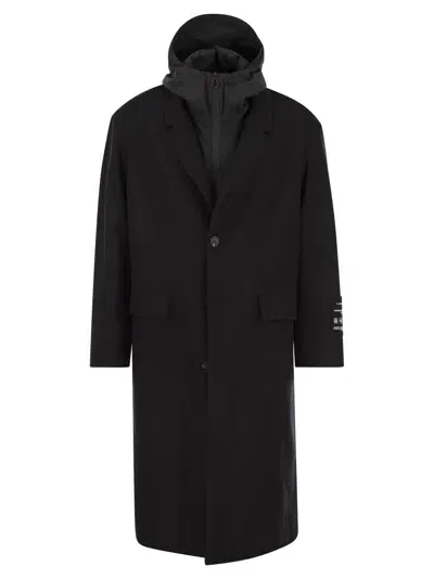 Paltò Ascanio - Wool-blend Coat In Black