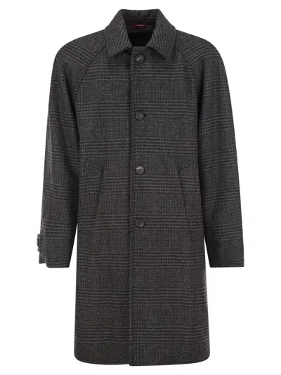 Paltò Marcello - Wool Coat In Black/grey