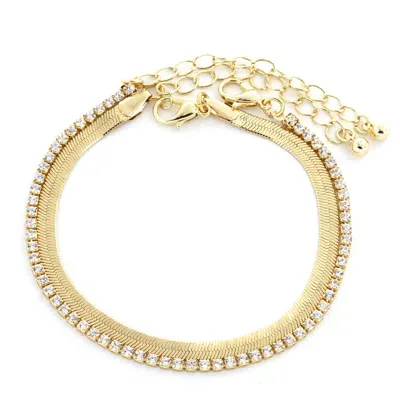 Panacea Set Of 2 Bracelets In Gold