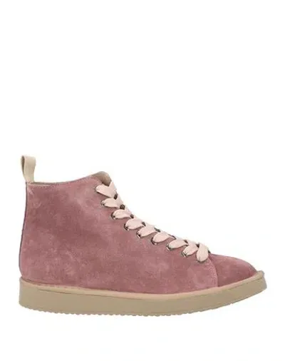 Pànchic Panchic Woman Sneakers Pastel Pink Size 11 Leather In Gris