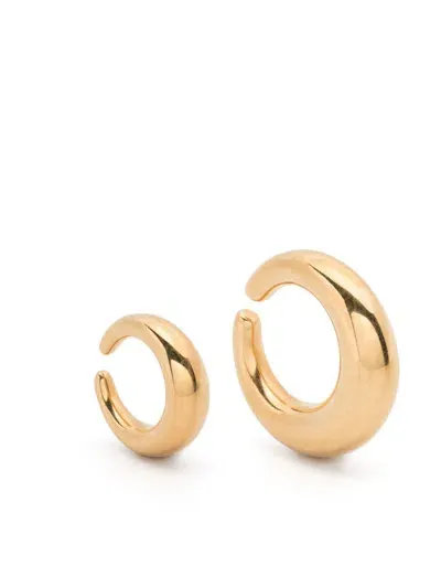 Panconesi Circle Ear Cuffs In Gold