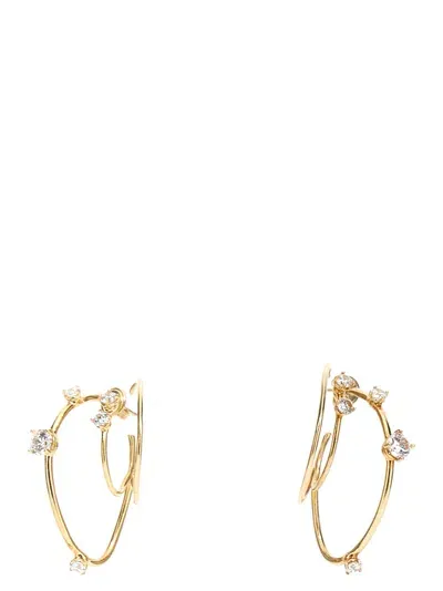 Panconesi Contellation Hoops Earrings In Gold