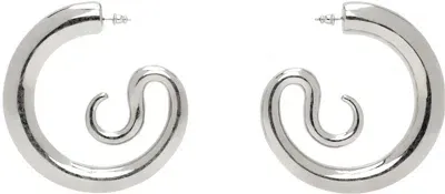 Panconesi Silver Extra Large Serpent Hoops